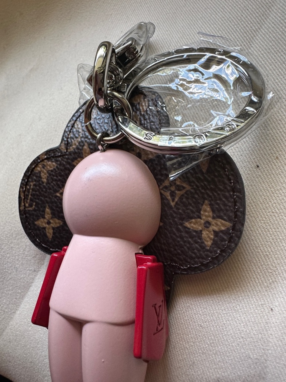 Louis Vuitton Pink Floral Monogram Flower Charm Key Holder - Picture 5 of 5